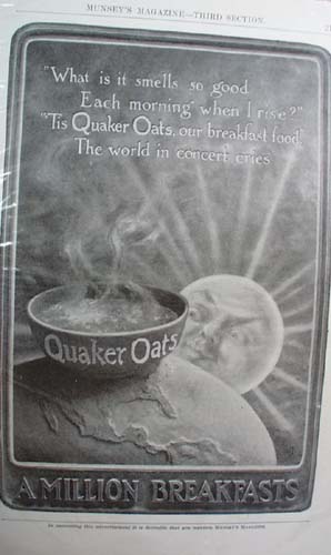 Quaker Oats Ad A Million Breakfasts