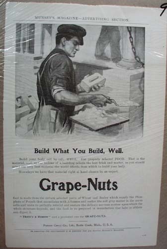 Grape-Nuts Ad Build What You Build