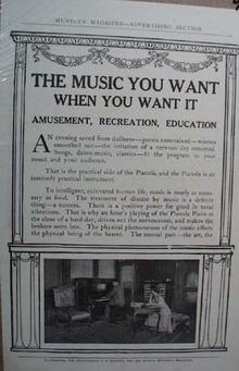 Pianola Piano Ad The Music You Want When You Want it