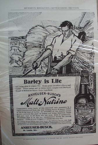 Anheuser-Busch Barley is life Ad
