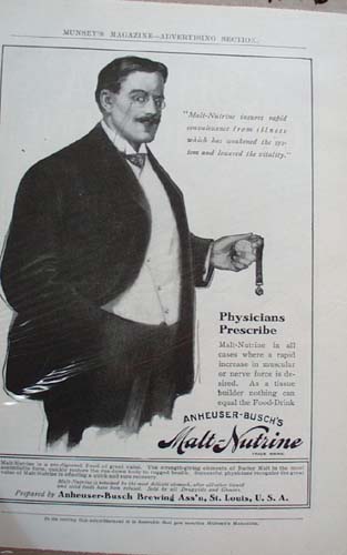 Anheuser-Busch Ad Physicians Prescribe Malt-Nutrine