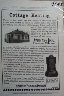 American Radiator Co Ad Cottage Heating