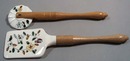 Handpainted pie crust roller and spatula lift