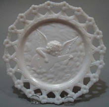 Westmoreland Angel Plate with forgetmenot border