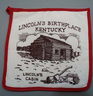 Lincoln's Birthplace Kentucky pot holder