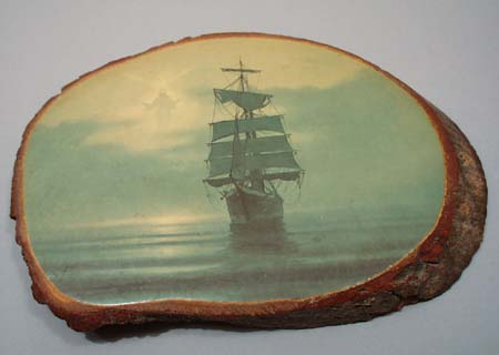 Pine Wood wall hanging, Calming the Sea