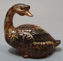 Realistic stoneware goose figurine