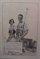 Whitman's Chocolates Don't Forget Ad 1927