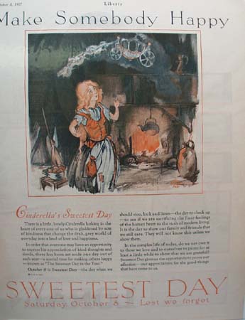 Cinderella's Sweetest Day Ad 1927