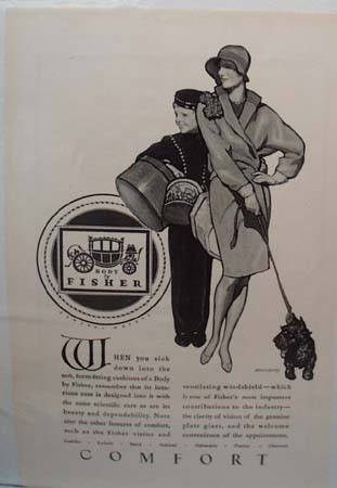 Body By Fisher General Motors Comfort Ad 1928