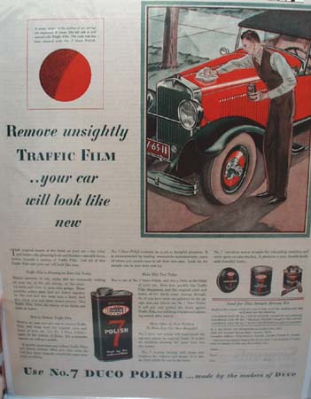 Duco Polish for Cars New Look Ad 1929