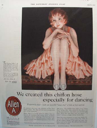 Allen-A Chiffon Hose Ad 1927