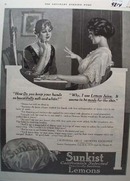 Sunkist Lemons & Lemon Juice Ad 1916