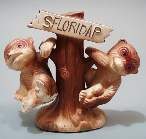 2 little monkeys on tree s & p set