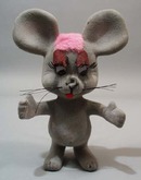 Plastic flocked Mouse.