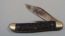 Pocket knife. Brass metal