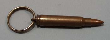 Keyring from rifle cartridge