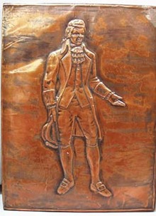 Colonial Statesman Copper foil picture with template