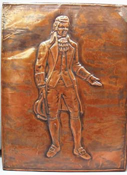 Colonial Statesman Copper foil picture with template