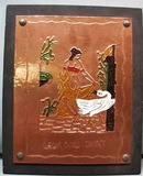 Leda and Swan, a copper press picture