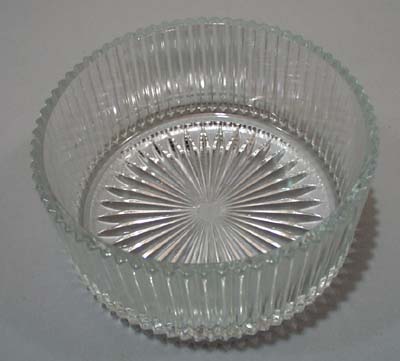 Round Glass Bowl 6 x 2 3/4