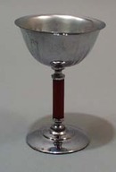 Stainless Steel and Bakelite wine glass