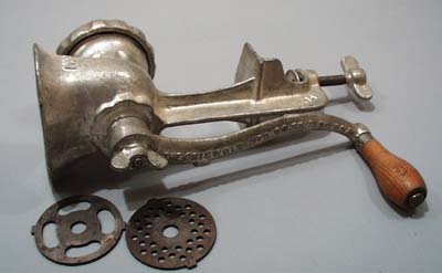Griswold #9 Meat grinder with 2 extra blades
