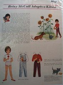 Betsy McCall Adopts a Kitten Ad 1963