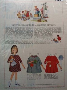 Betsy McCall Goes to Country Auction Ad 1965