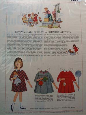 Betsy McCall Goes to Country Auction Ad 1965