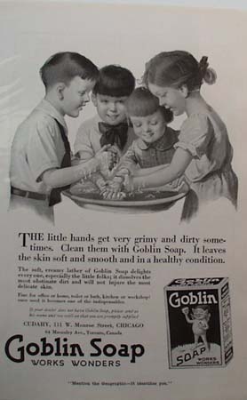 Goblin Soap Grimy Hands Ad 1919