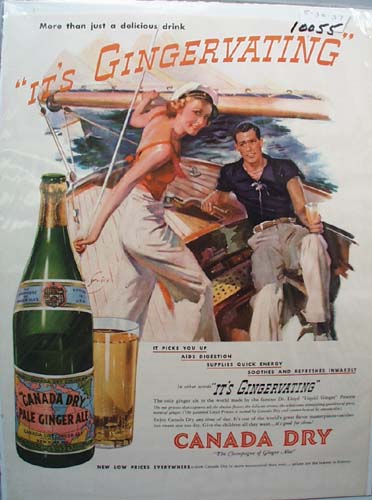Ginger Ale More Than Delicious Drink Ad 1937.