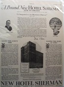 Hotel Sherman Saving Guest's Time Ad