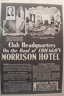 Morrison Hotel Club Headquarters Ad 1929