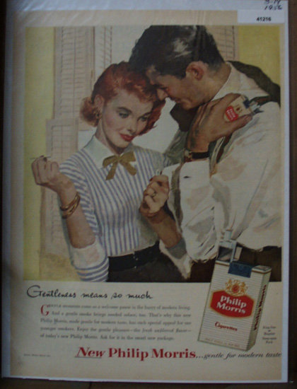 Philip Morris Cigarettes 1956 Ad