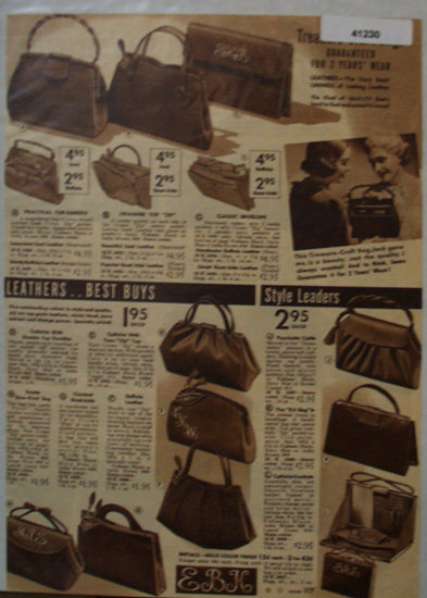 Sears Womens Bags 1938 Ad treasure craft