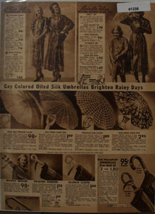 Sears Rain Coats and Umbrellas 1938 Ad Plio film