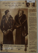 Sears Trimline Womens Coats 1938 Ad