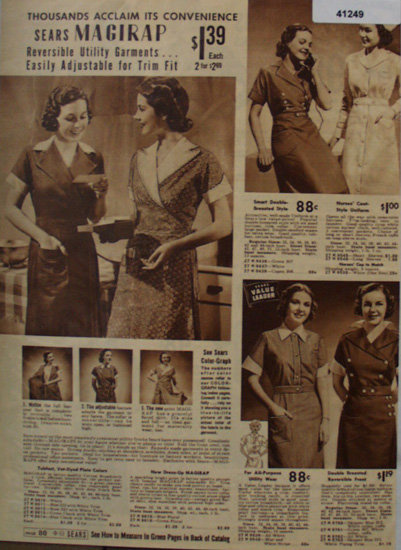 Sears Magirap Womens Dresses 1938 Ad