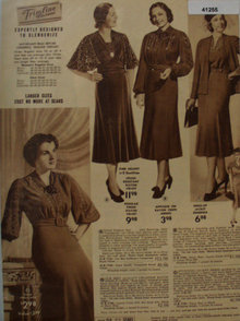 Sears womens Trimline Fashions Dresses 1938 Ad
