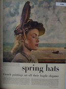 Spring Hats With Background Scenes 1947 Pictures