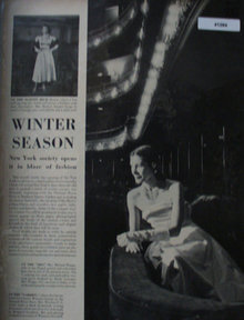 Winter Season Fashion Dresses 1947 Ad