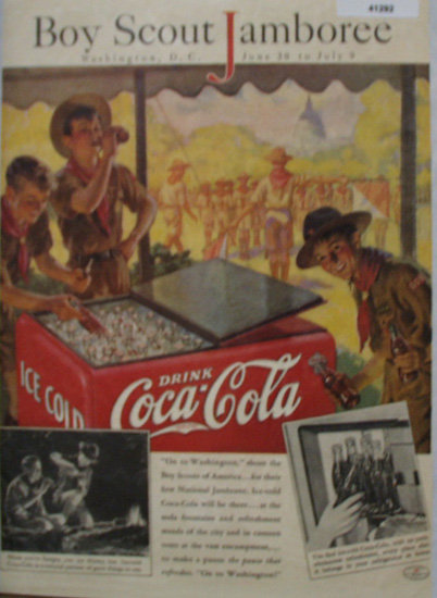 Coca Cola Boy Scout Jamboree 1937 Ad