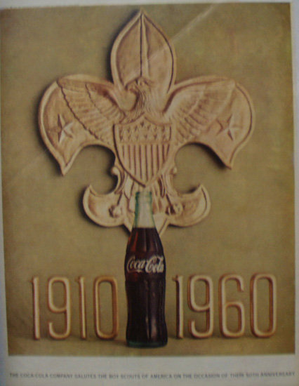 Coca Cola Boy Scout 50th Anniversary 1960 Ad