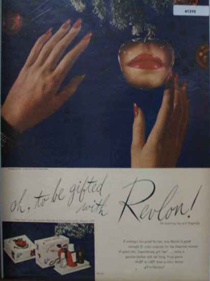 Revlon Match Box Set 1945 Ad
