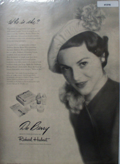 Du Barry Beauty Preparations 1949 Ad