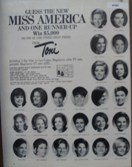 Toni Cosmetics Sweep steaks 1968 Ad