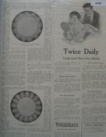President Tooth Paste Tube 1921 Ad