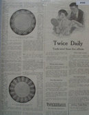 President Tooth Paste Tube 1921 Ad