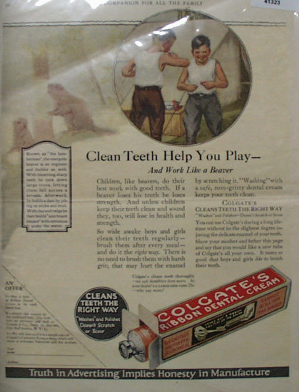 Colgate Ribbon Dental Cream 1923 Ad